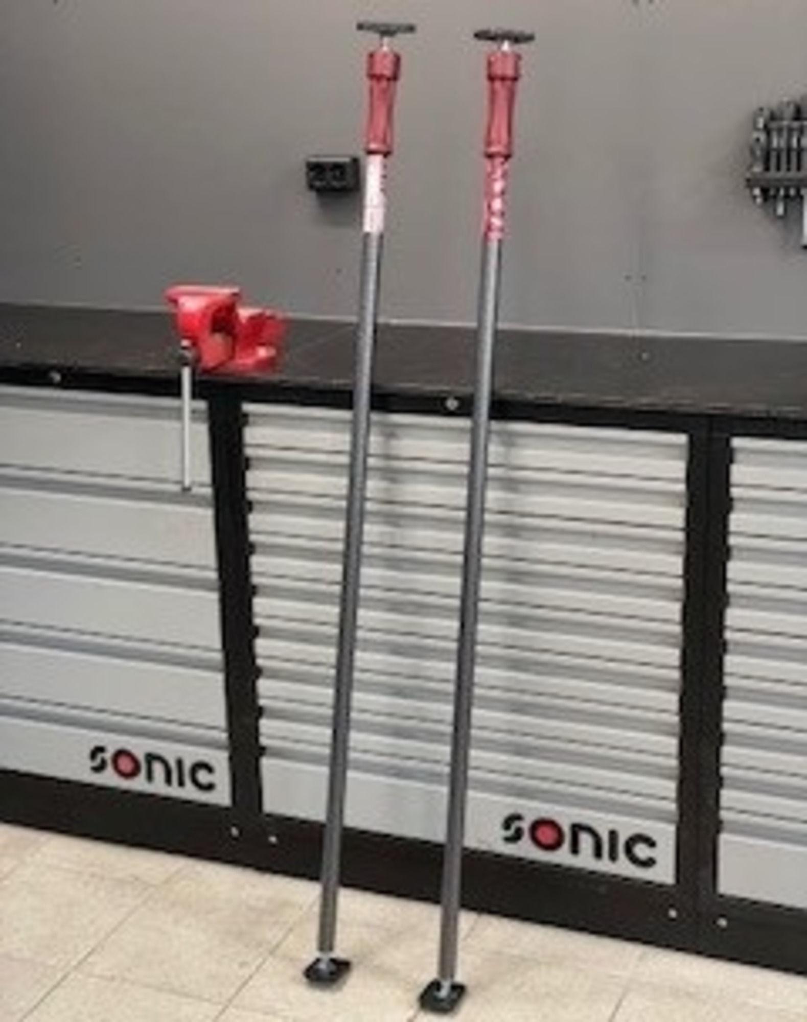 Teleskopstøtte 300 kg 2 stk