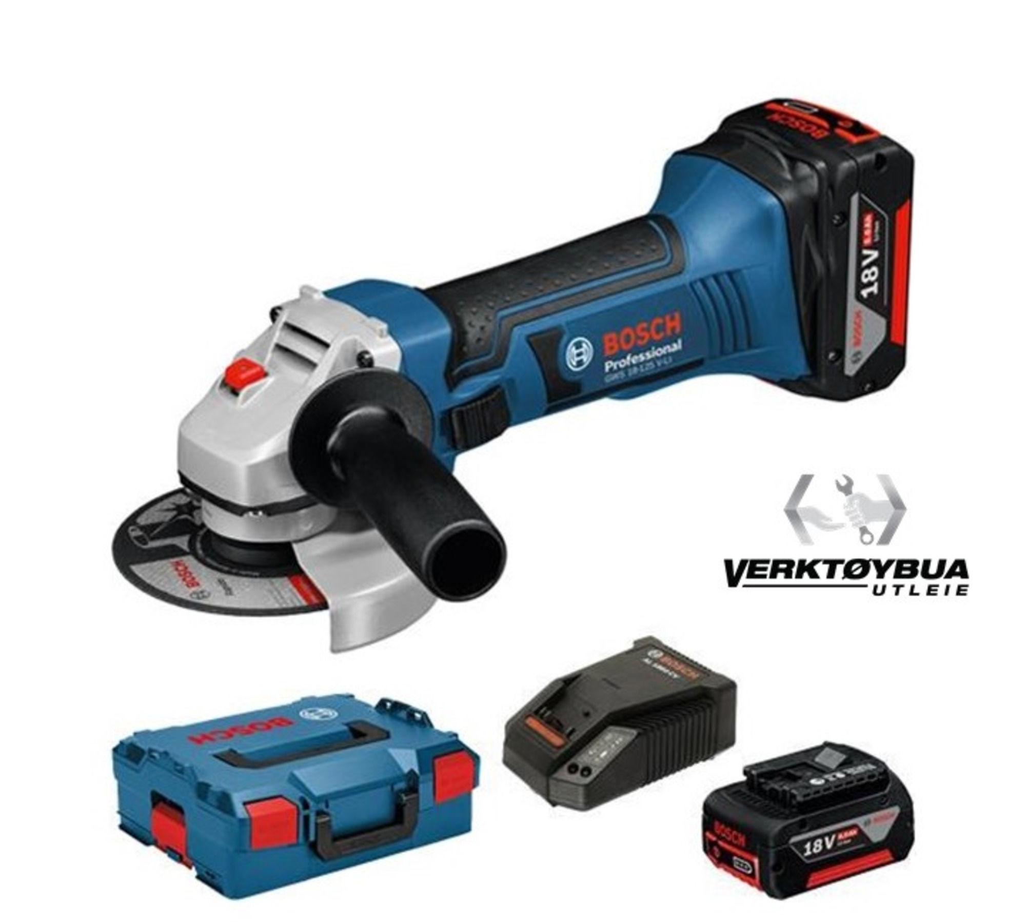 Vinkelsliper 125mm 18V